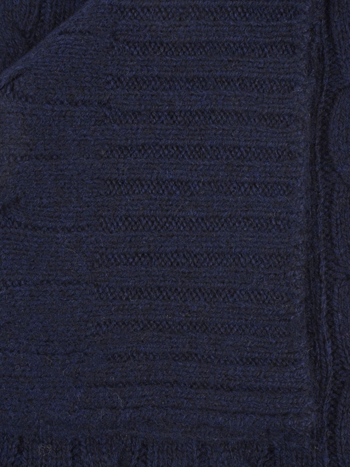 Cable-knit scarf - Black