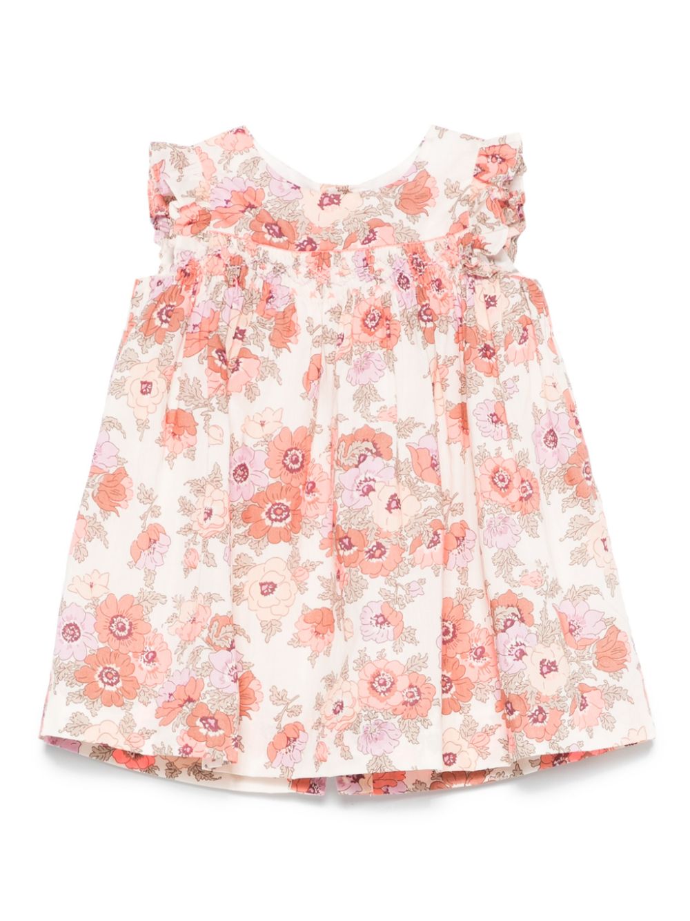Floral-print dress - Neutrals