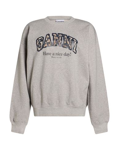 Woman Sweatshirt Grey Size L/XL Organic cotton