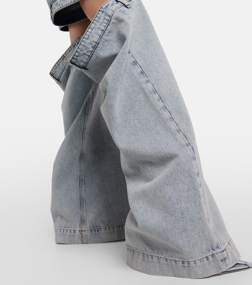 The Attico Low-rise wide-leg jeans