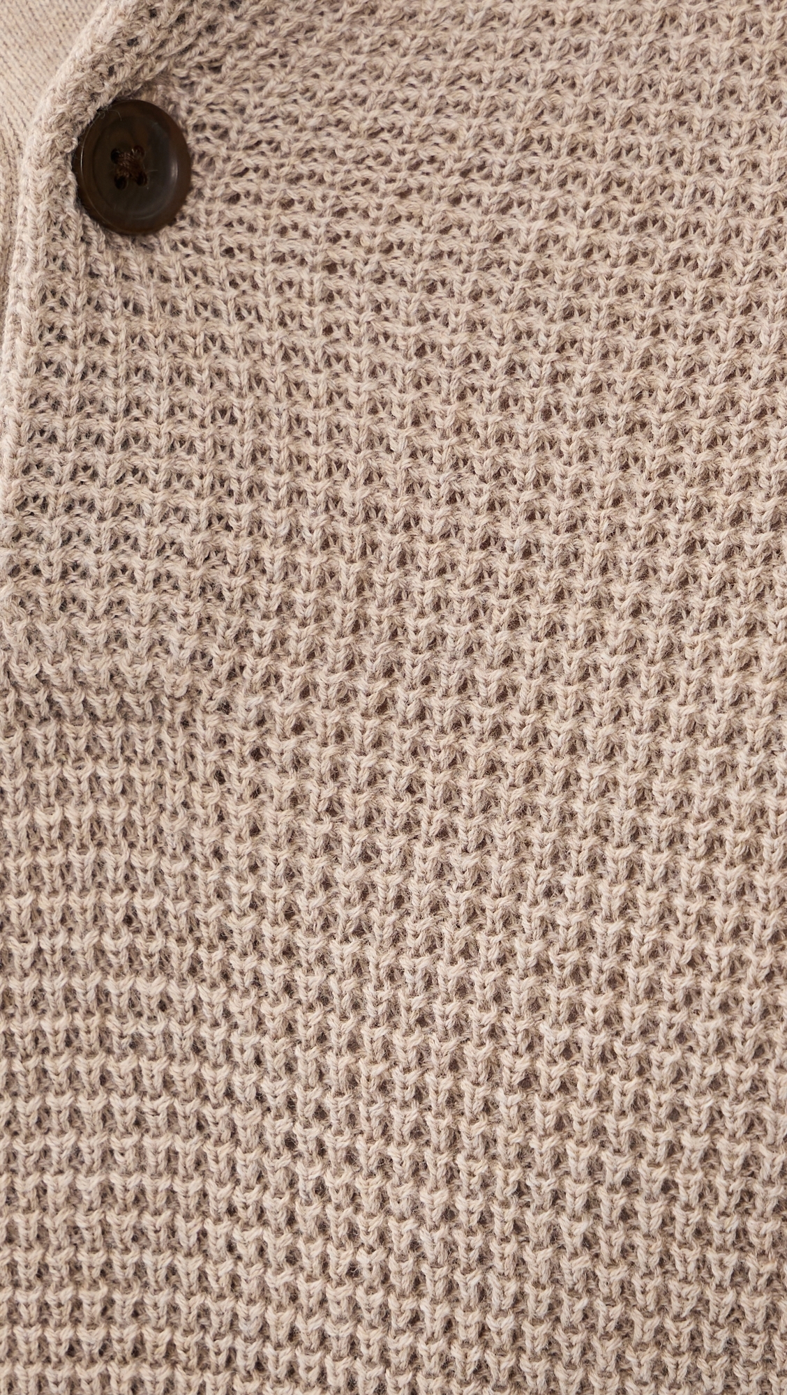 Long Sleeve Sunwashed Sweater Polo Natural