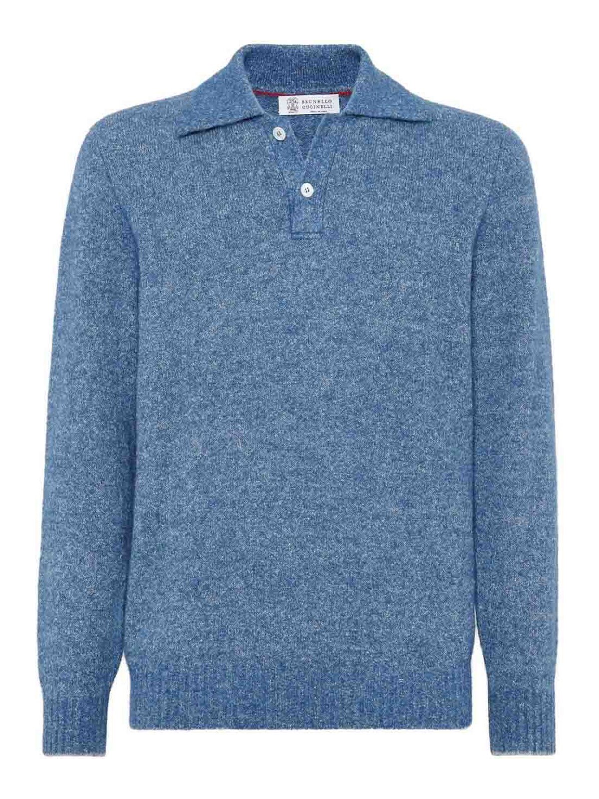 Knit polo shirt - Blue