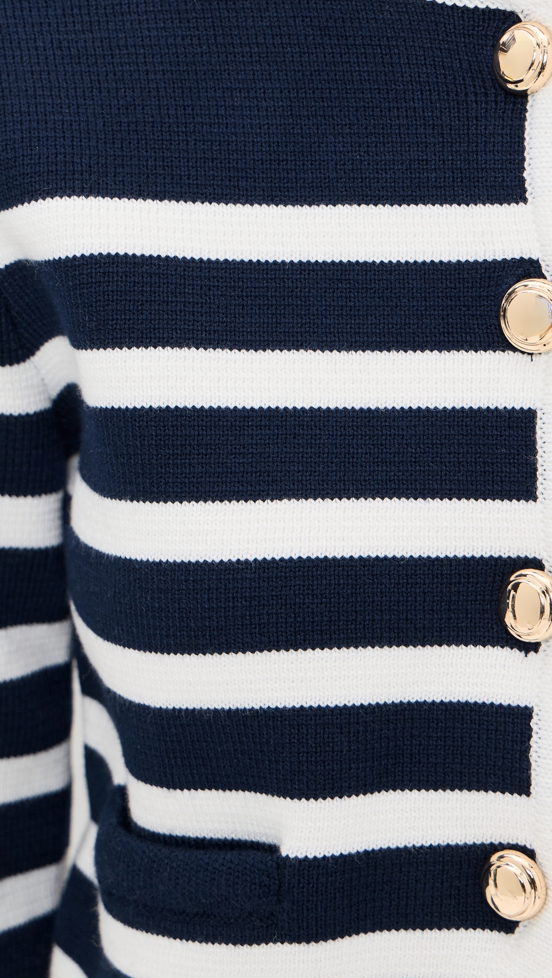 Stripe Cardigan Navy/Off White
