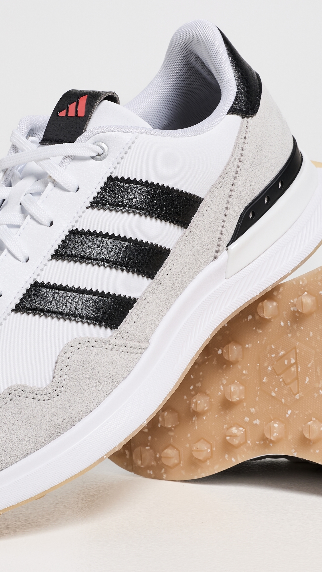 S2G 26 Textile Spikeless Golf Shoes Ftwr White/Core Black/Grey Two