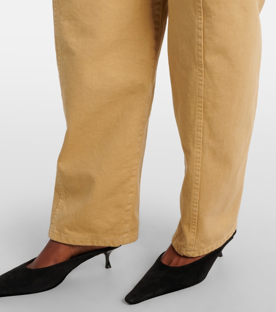 High-rise barrel-leg jeans