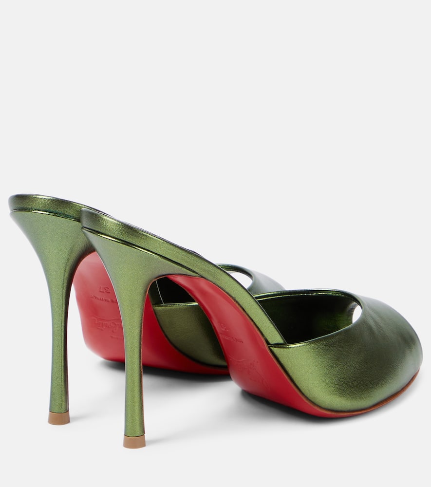 Me Dolly 100 metallic leather mules
