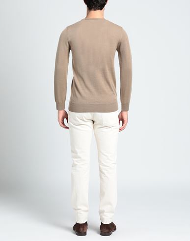 Man Sweater Camel Size 44 Wool, Acrylic