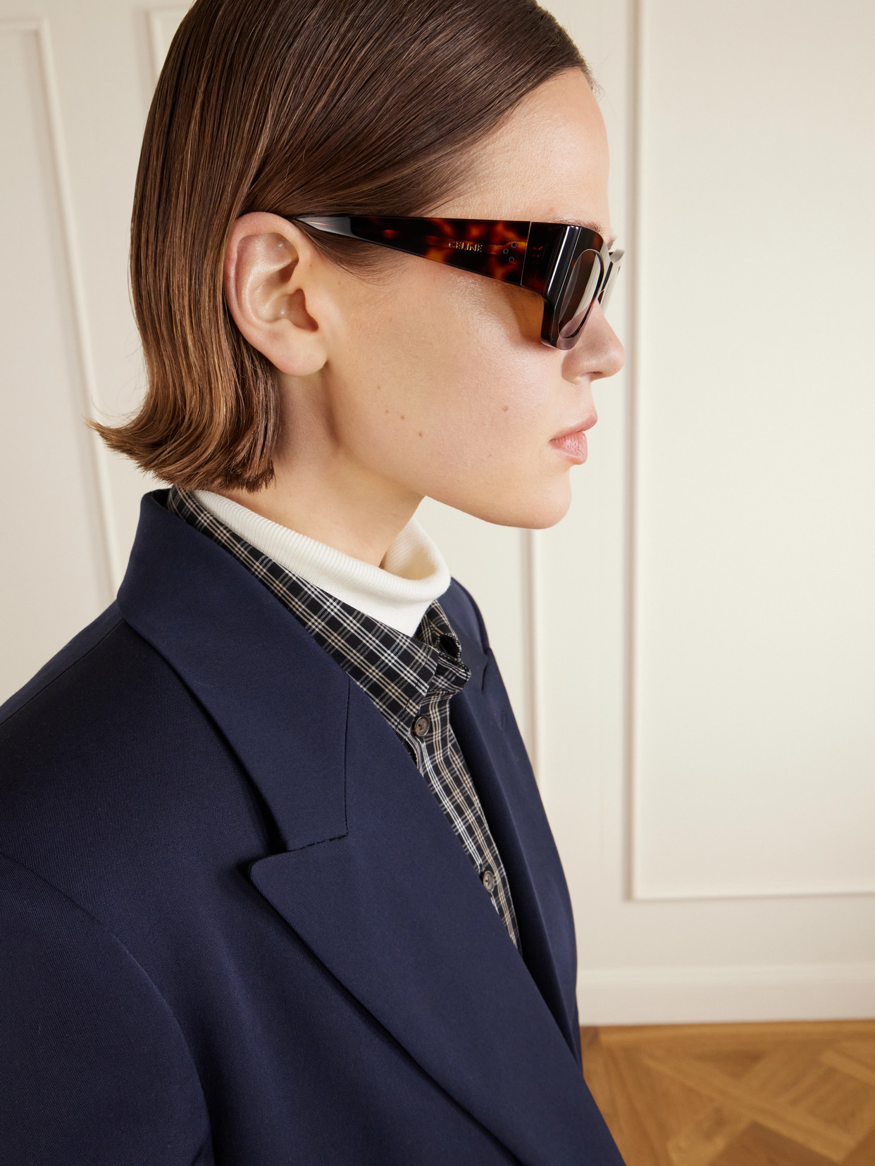Square-frame Tortoiseshell Acetate Sunglasses - One size