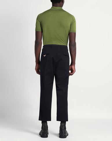 Man Pants Black Size 31 Cotton, Elastane