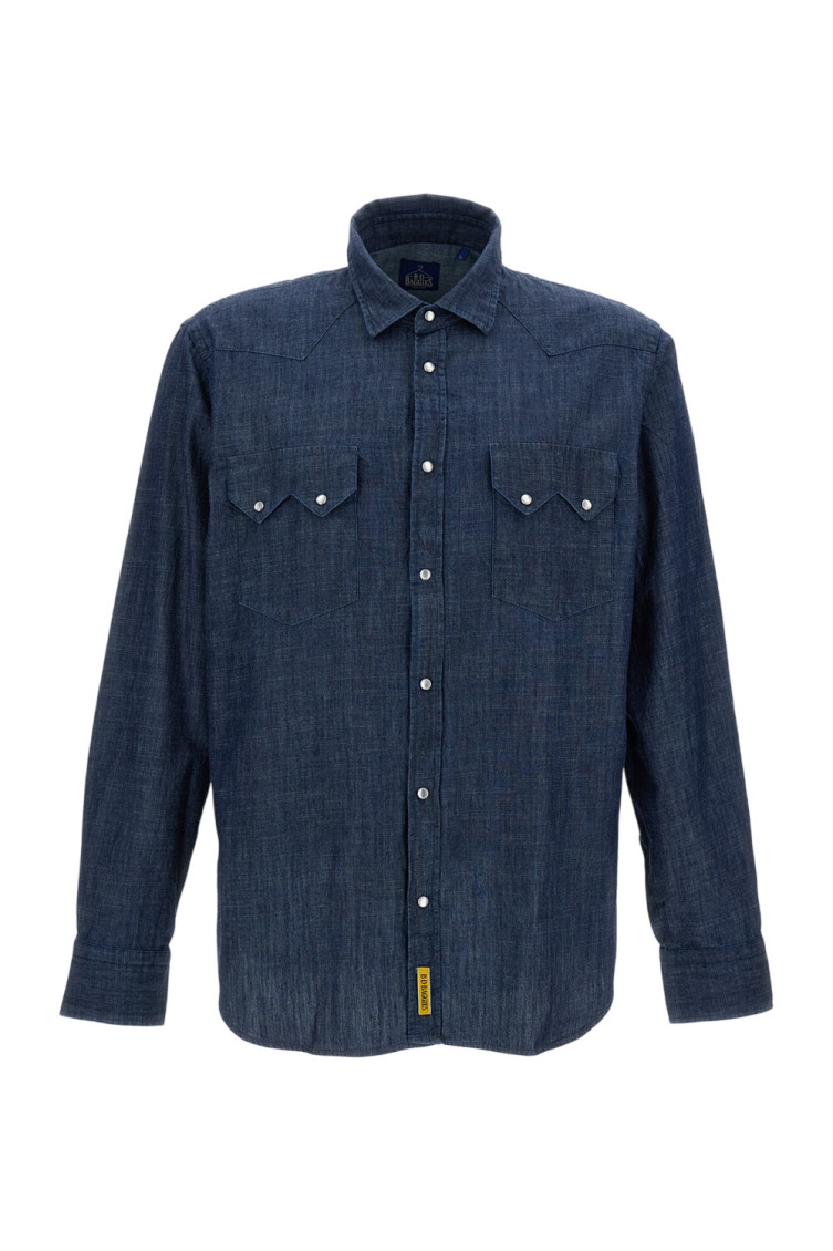 Dark Blue Solid Shirts