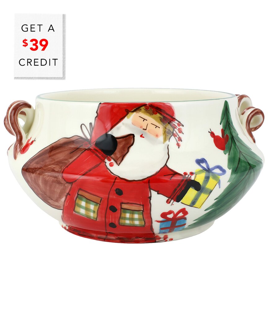 Old St. Nick Cachepot With Gifts With $39 Credit