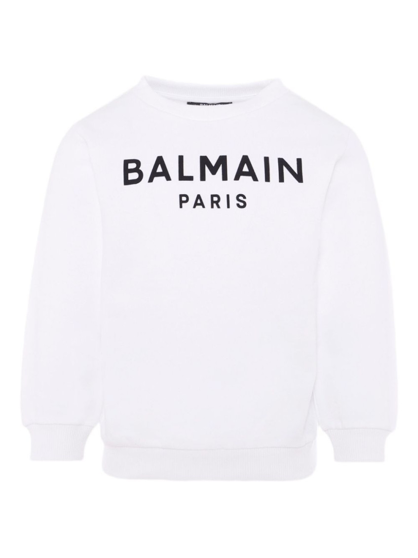 Boys White Logo Sweatshirt