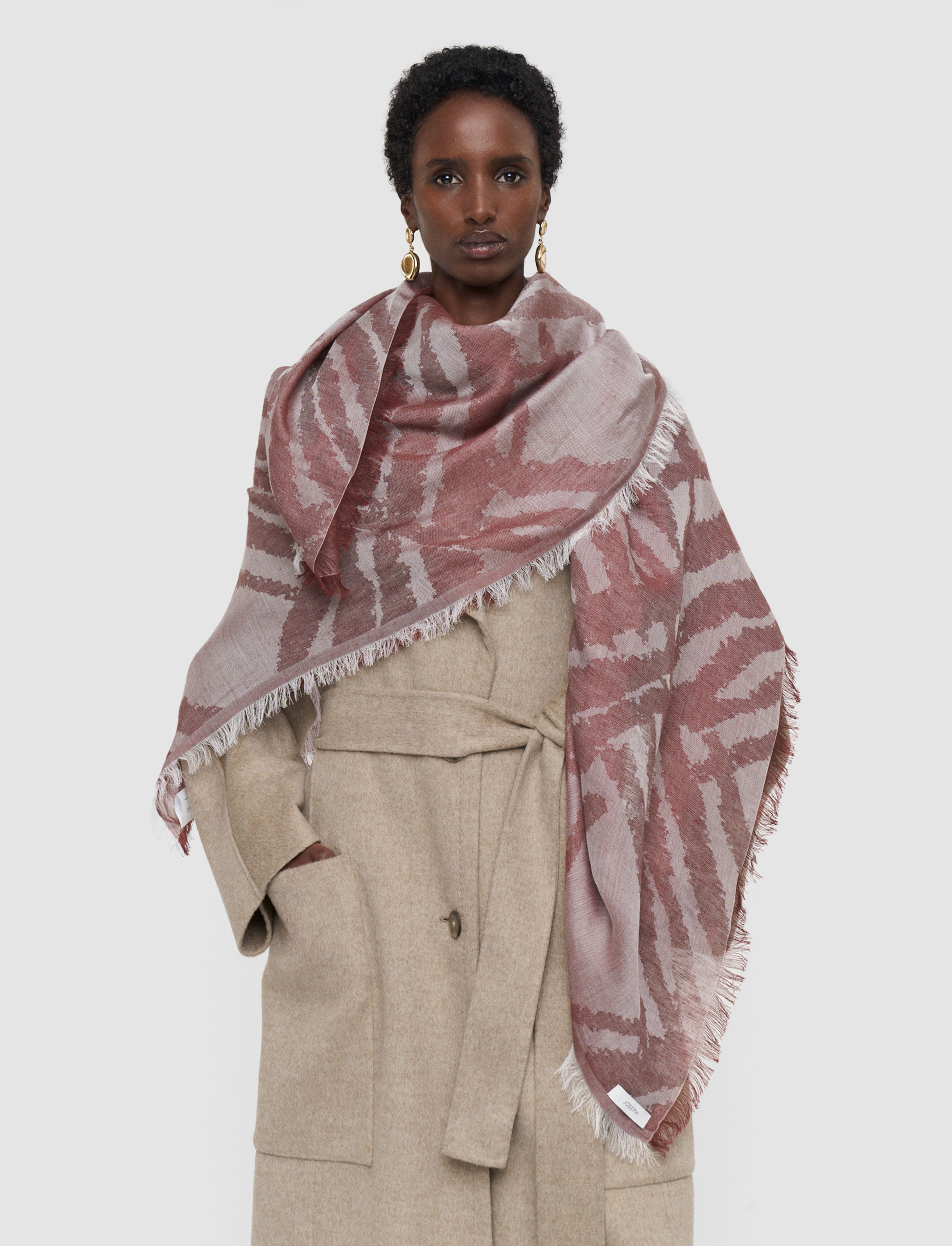 Aster Linen Blend Scarf - One Size