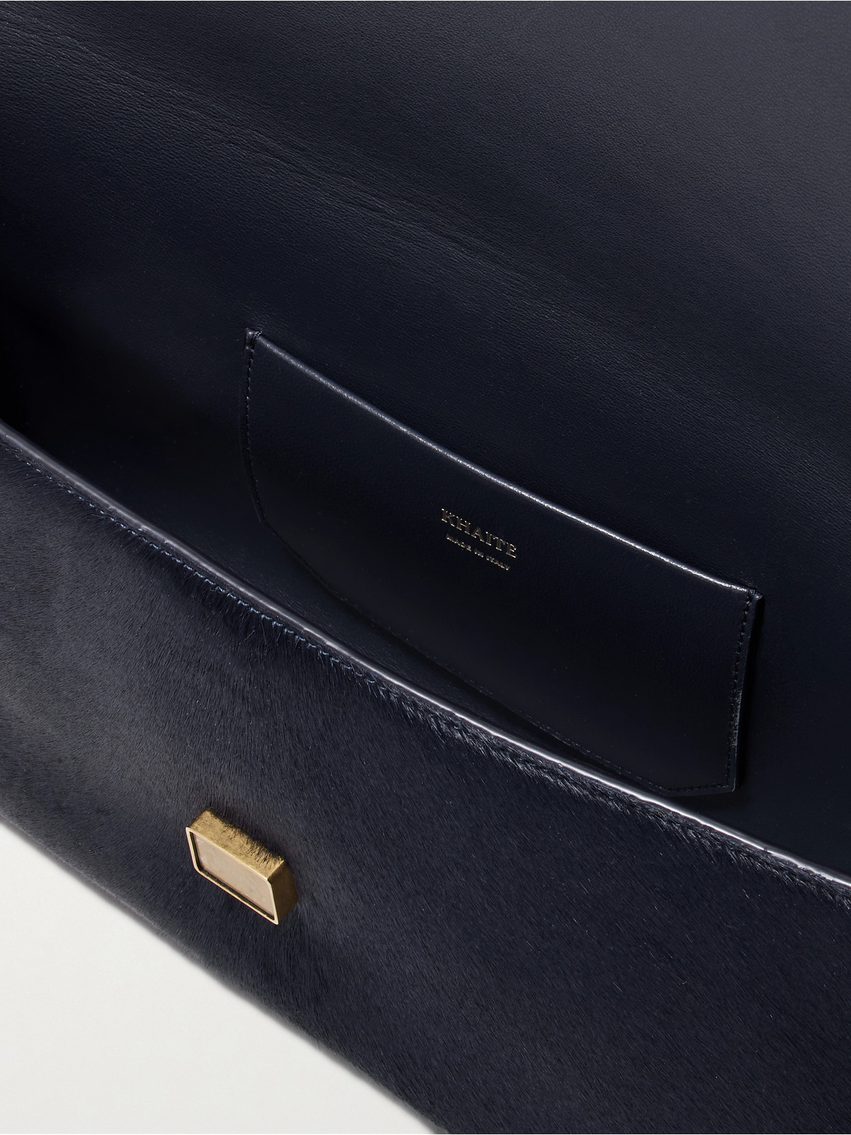 Audrey Calf Hair Clutch - Blue