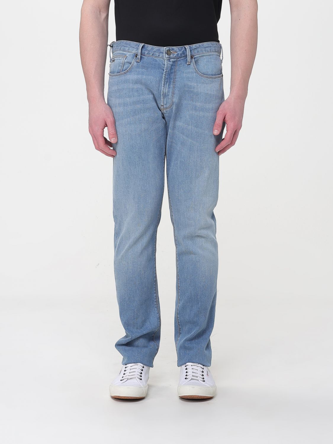 Jeans Men color Gnawed Blue
