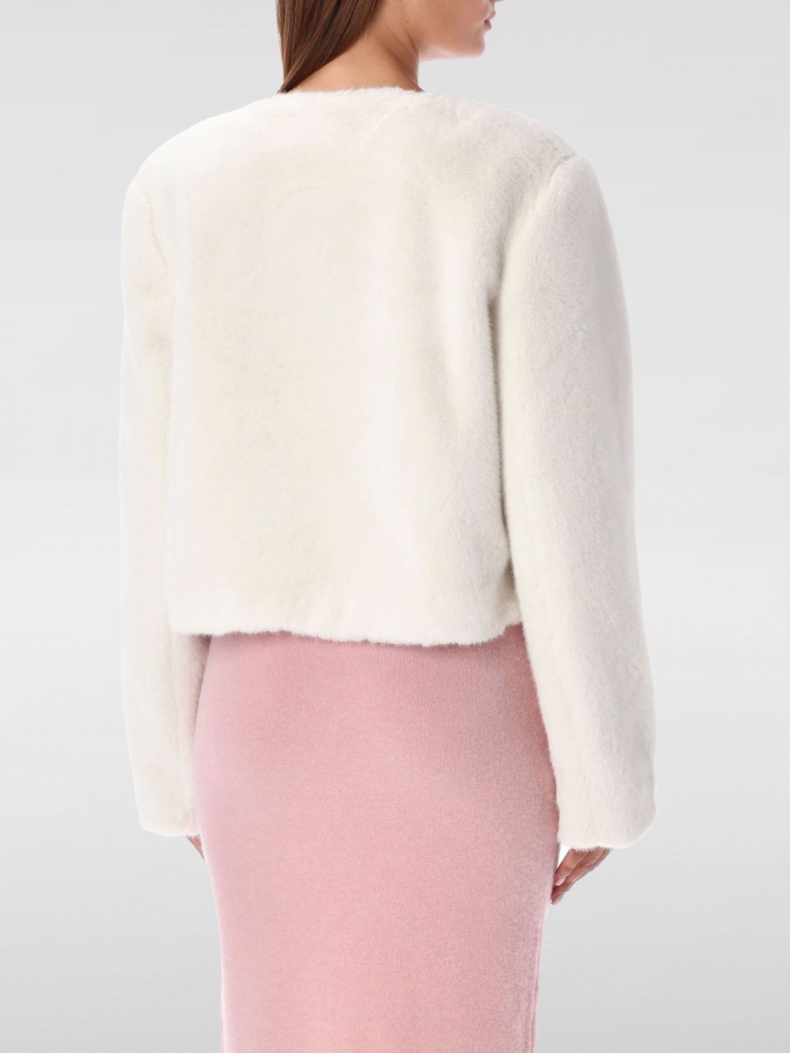 Faux-fur jacket - Neutrals