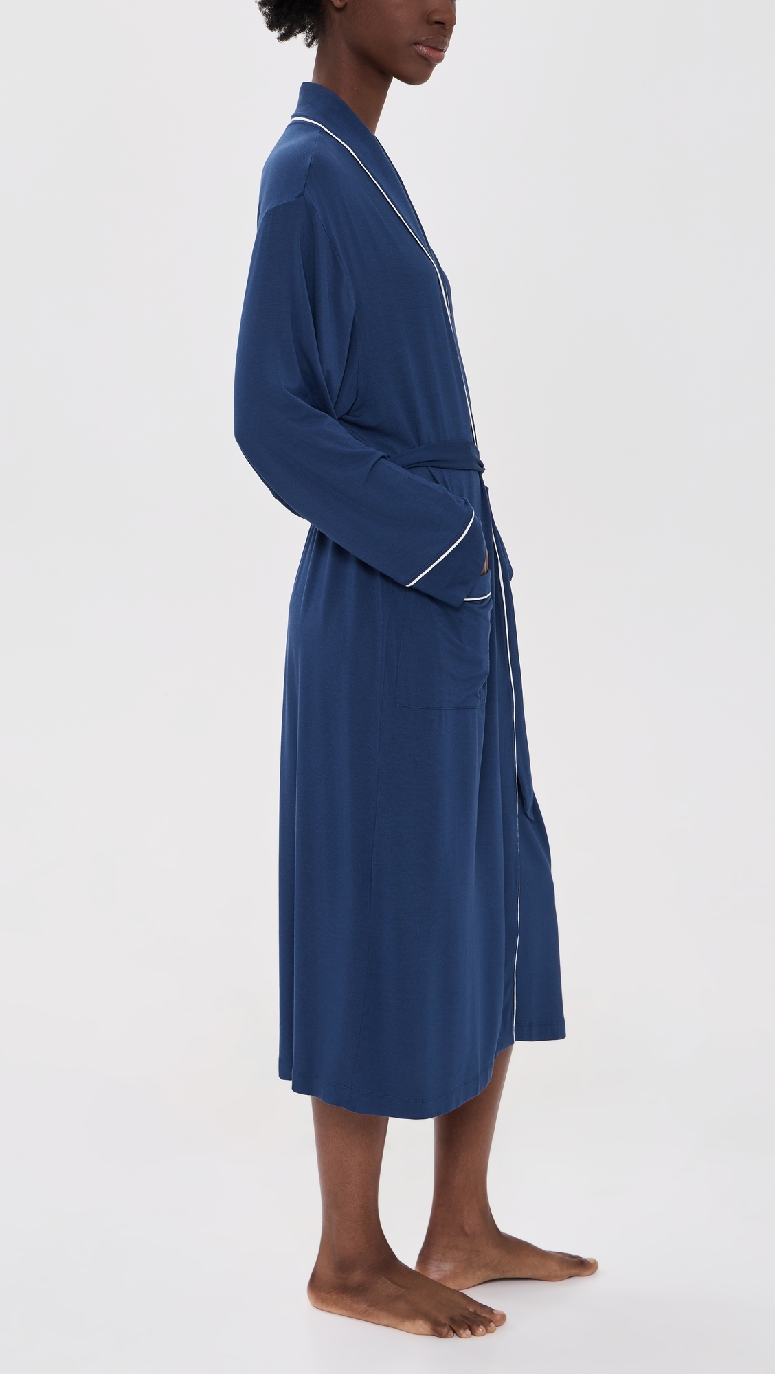 Gisele Long Robe Navy/Ivory