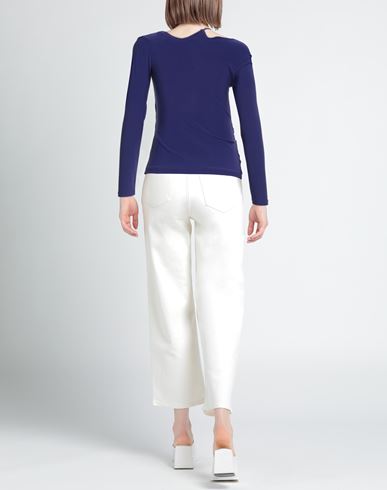 Woman Top Purple Size L Polyester, Elastane