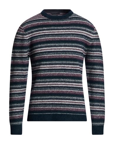 Man Sweater Navy Size L Merino Wool, Polyamide, Elastane