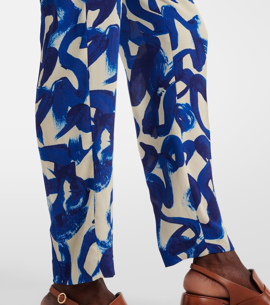 Printed slim pants