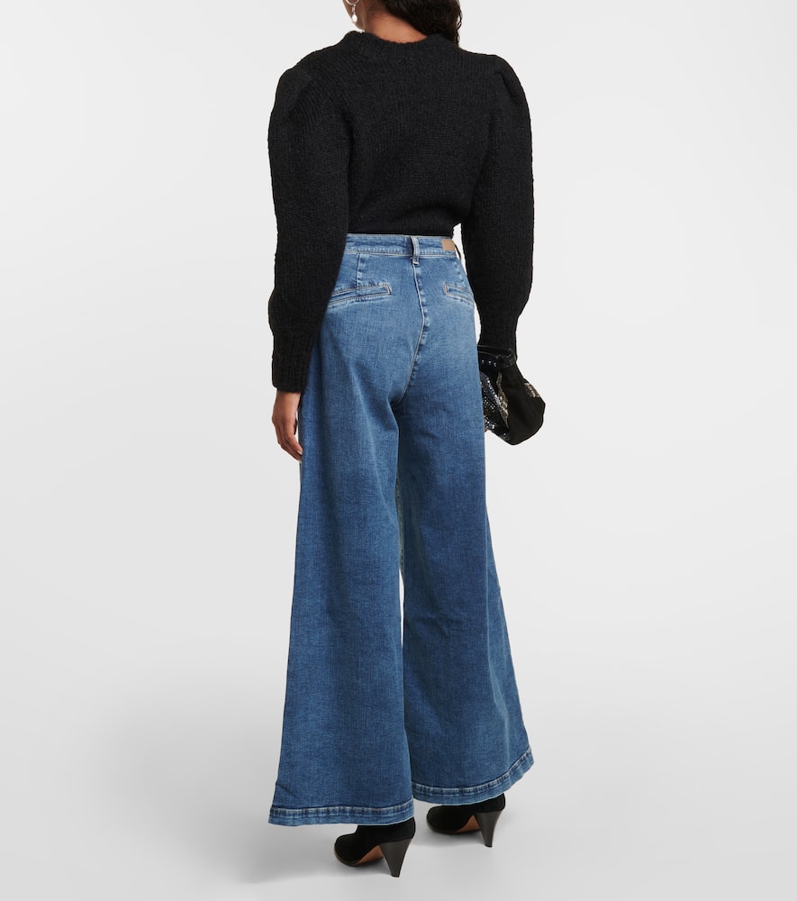 AG Jeans Stella high-rise wide-leg jeans