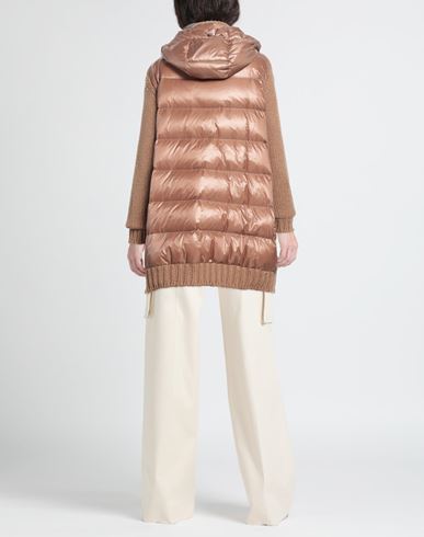 Resort Woman Puffer Camel Size 10 Polyamide, Viscose, Recycled wool, Metallic fiber, Cashmere