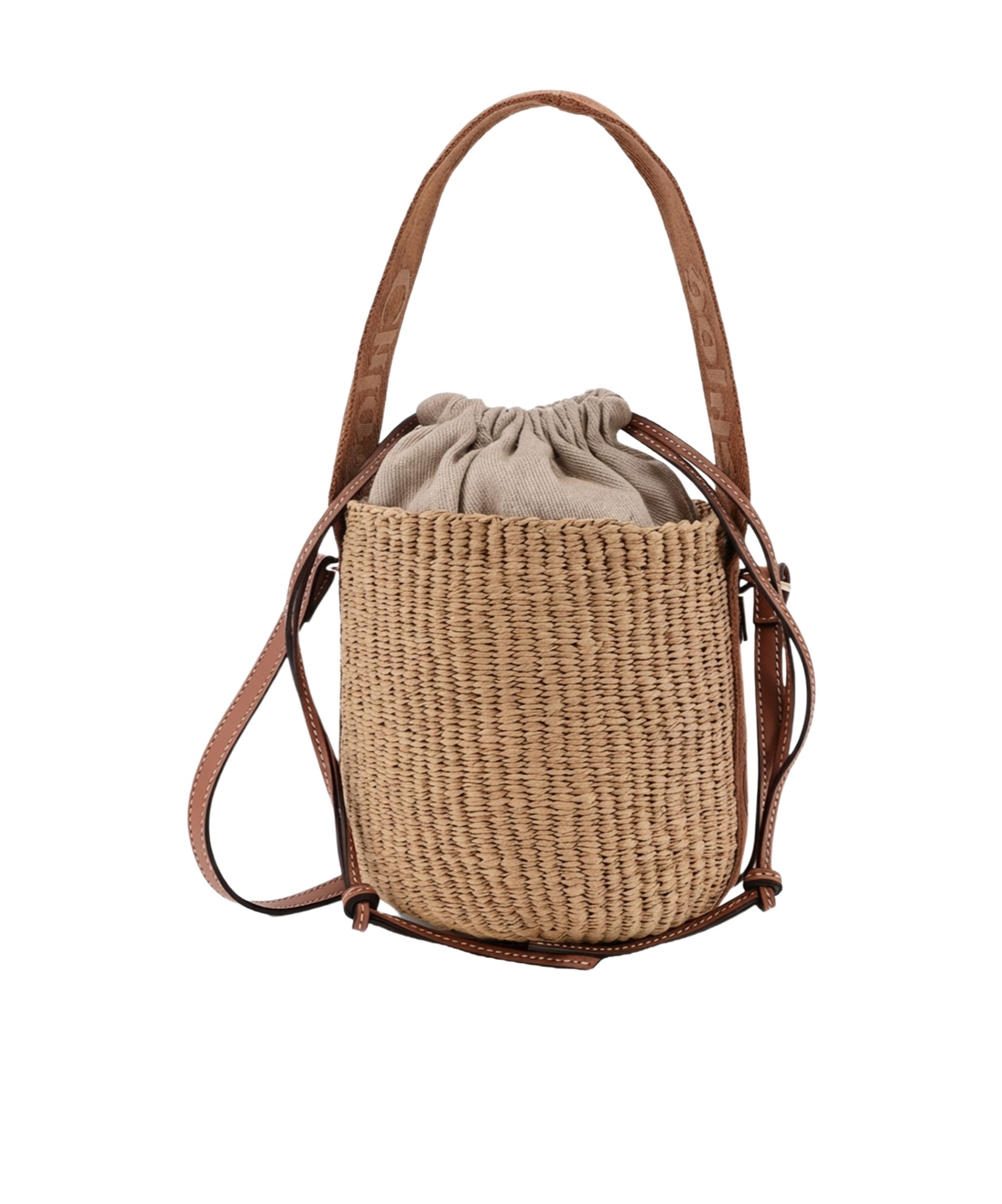 Chloé Woody Drawstring Small Basket Bag