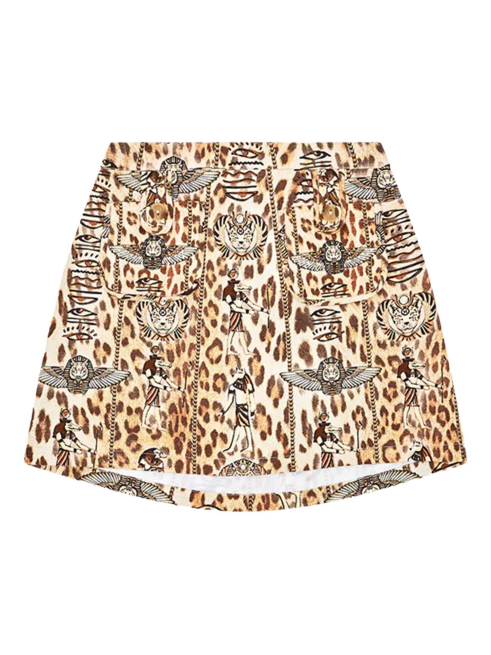Leopard-print mini skirt - Neutrals