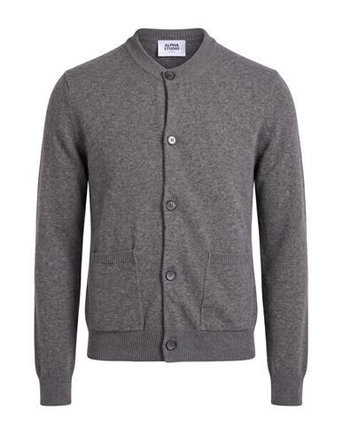 Man Cardigan Grey Size 36 Cashmere