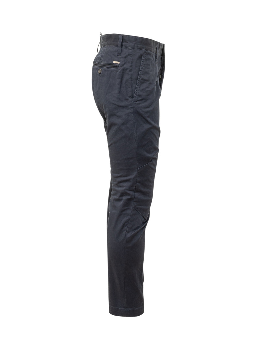 Navy Blue Slim Chinos Pants
