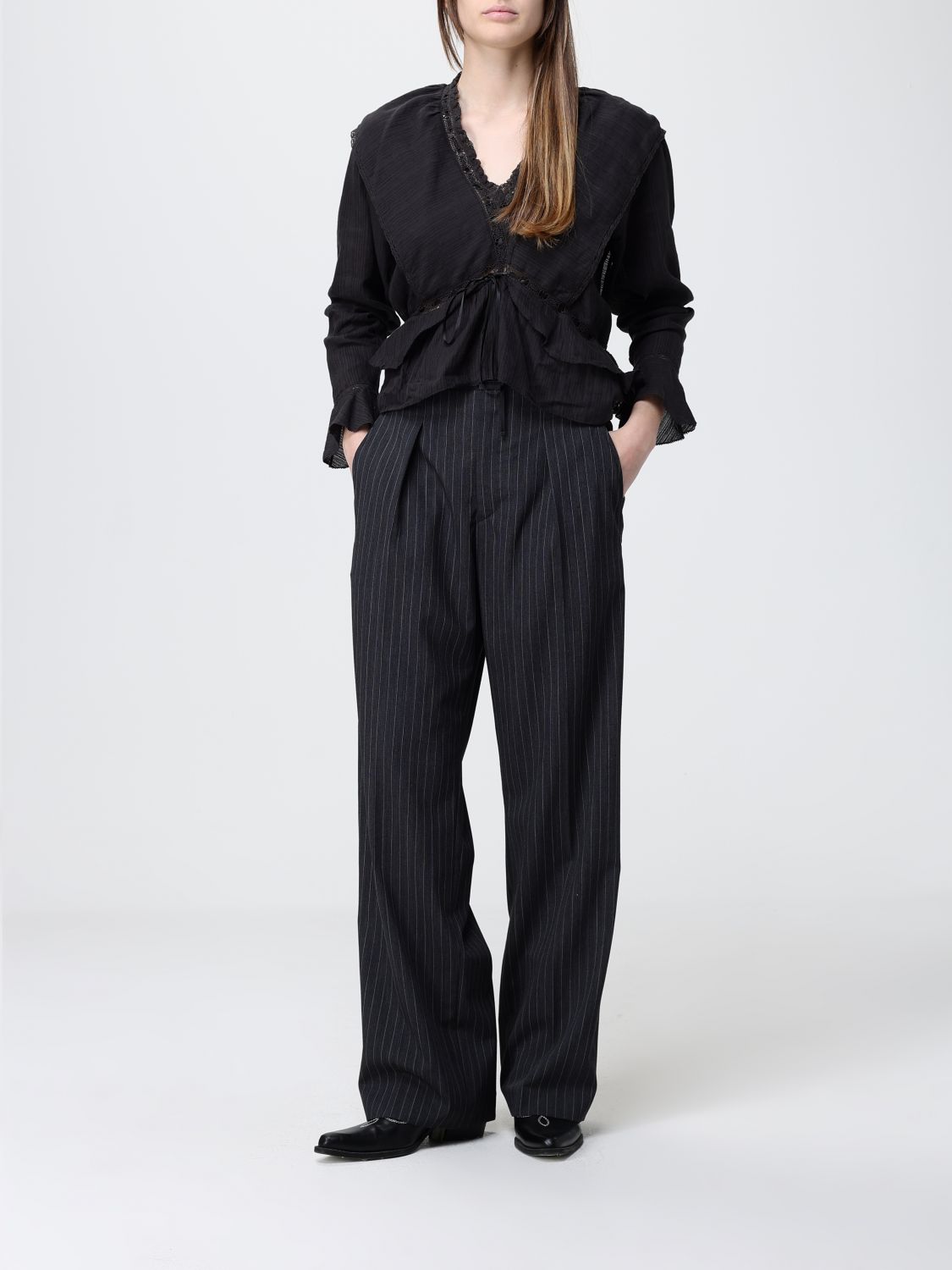Pants Woman color Grey
