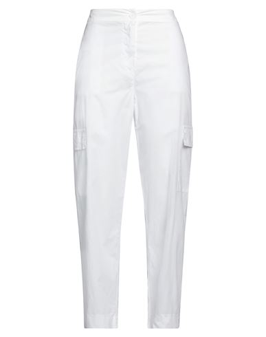 Z. o.e. Zone Of Embroidered Woman Pants White Size L Cotton