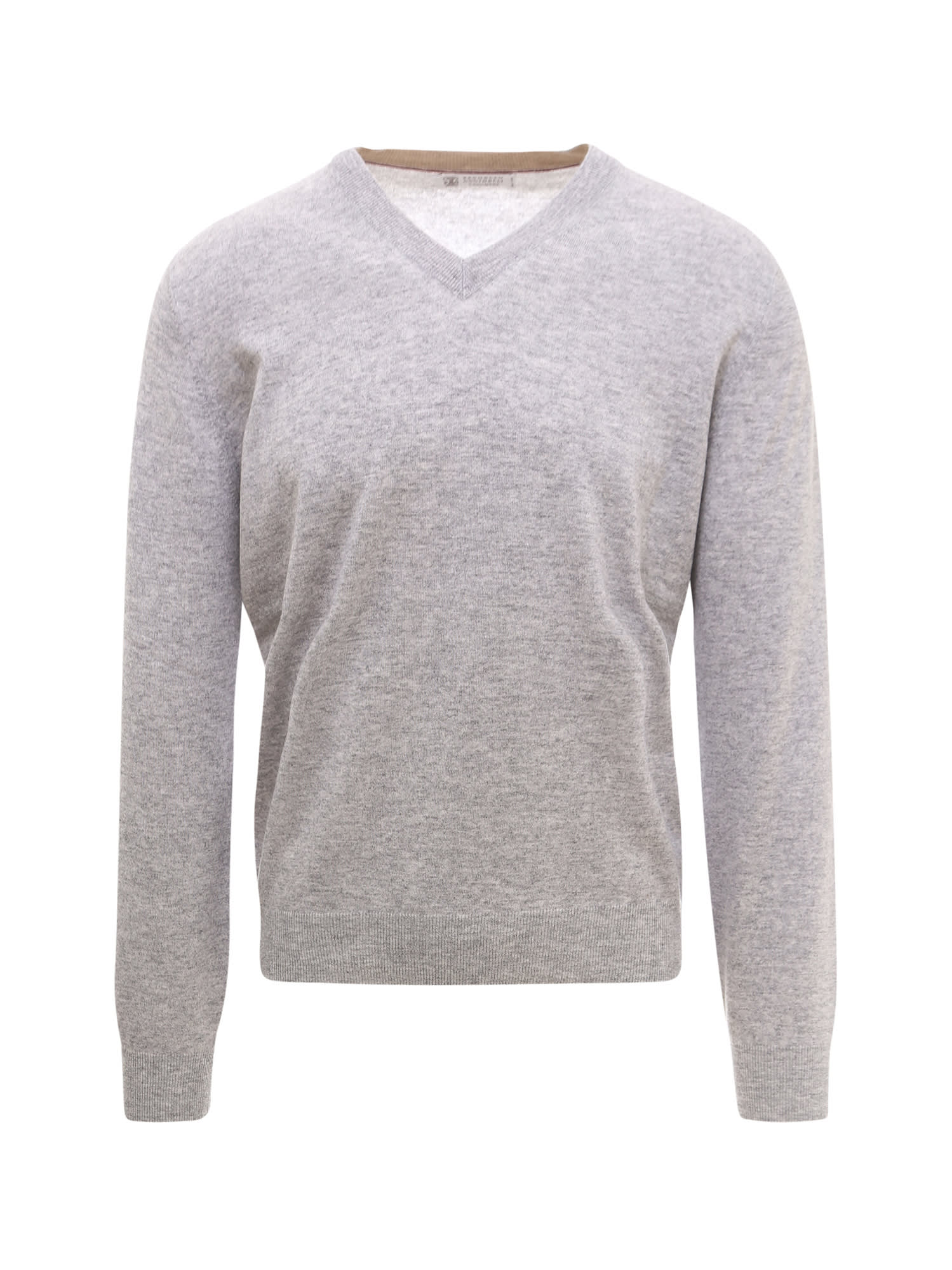 V-neck cashmere jumper - Grey