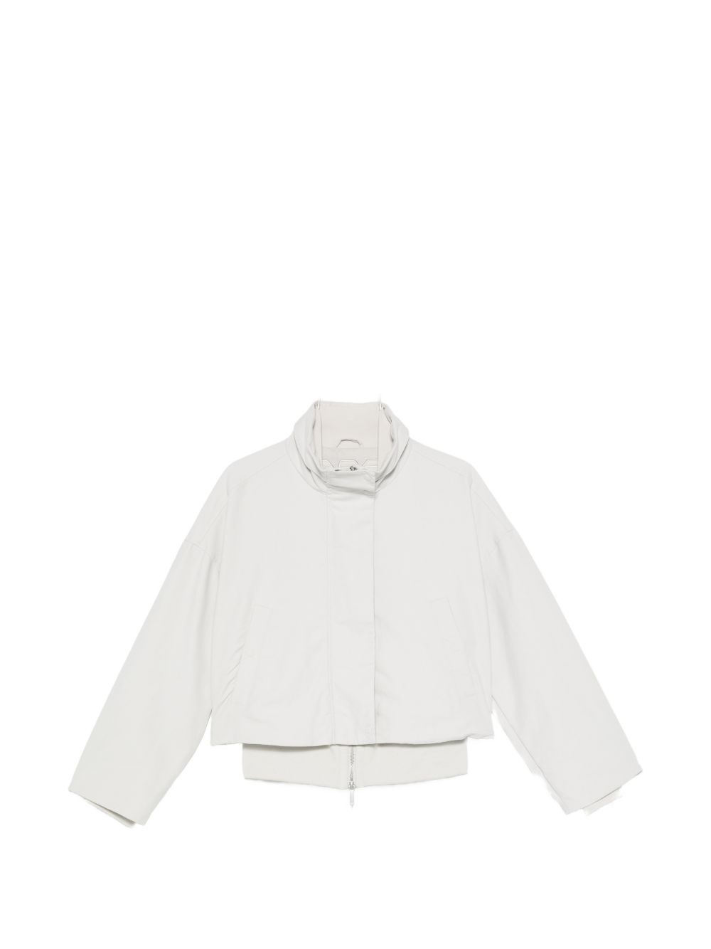 Cotton Blend Blouson Jacket — Off-white