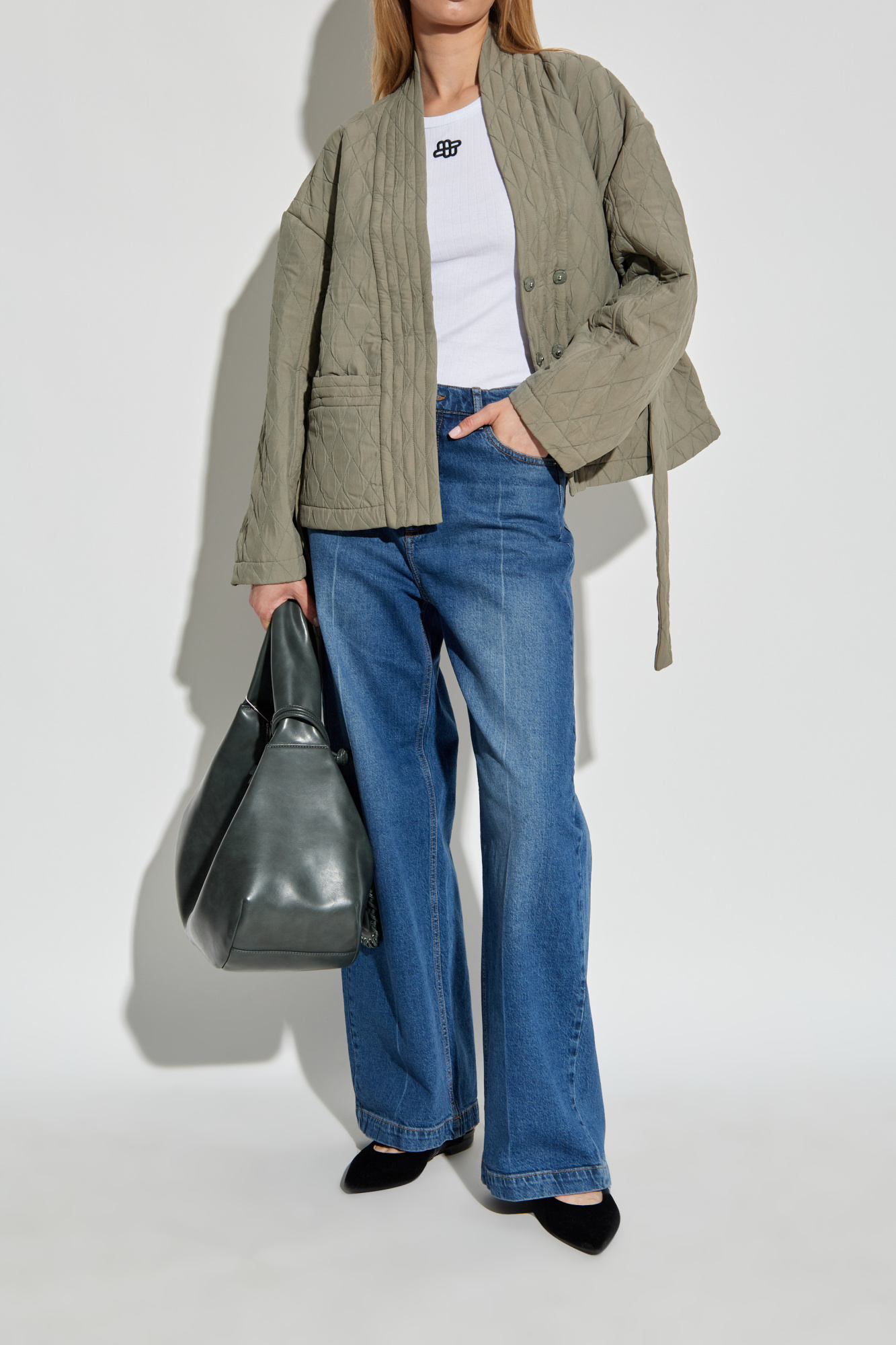 Quilted Jacket `Pifita`, Women's, Green