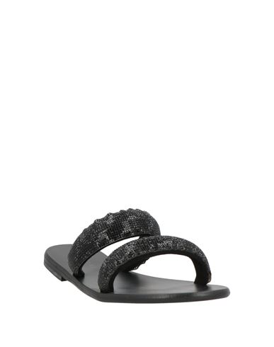 Woman Sandals Black Size 6 Textile fibers