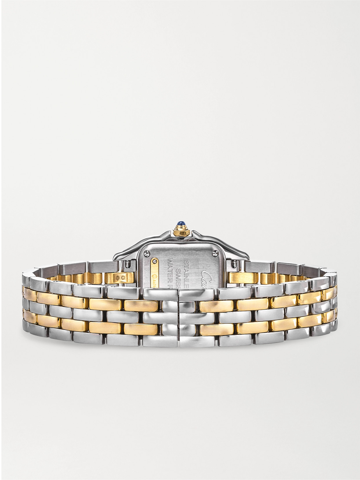 Panthère De Small 30.2mm 18-karat Gold And Stainless Steel Watch - One size