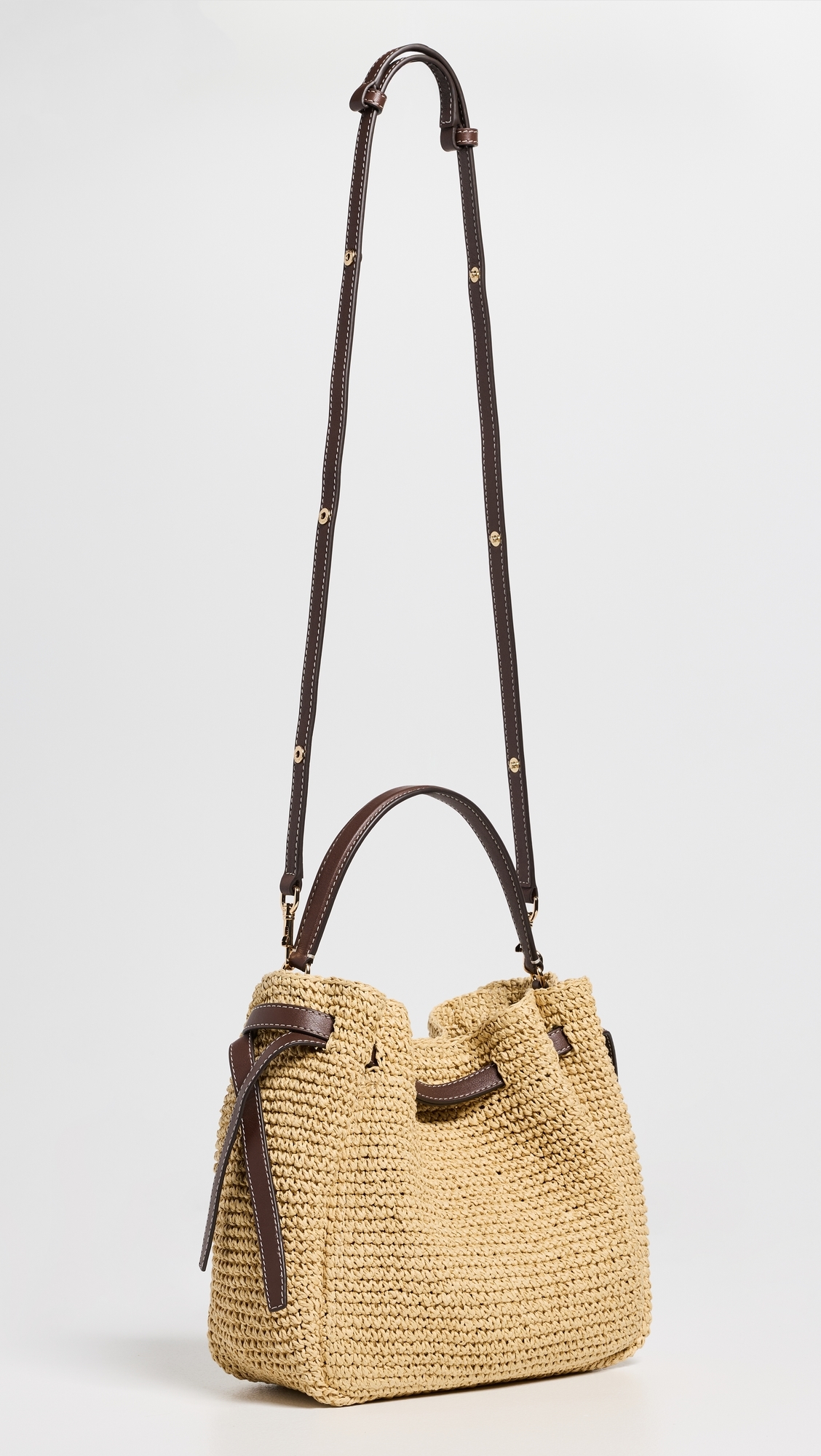 Romy Straw Bucket Bag Natural One Size