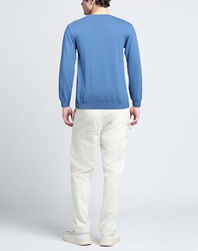 Man Sweater Azure Size L Viscose, Wool, Polyamide, Cashmere