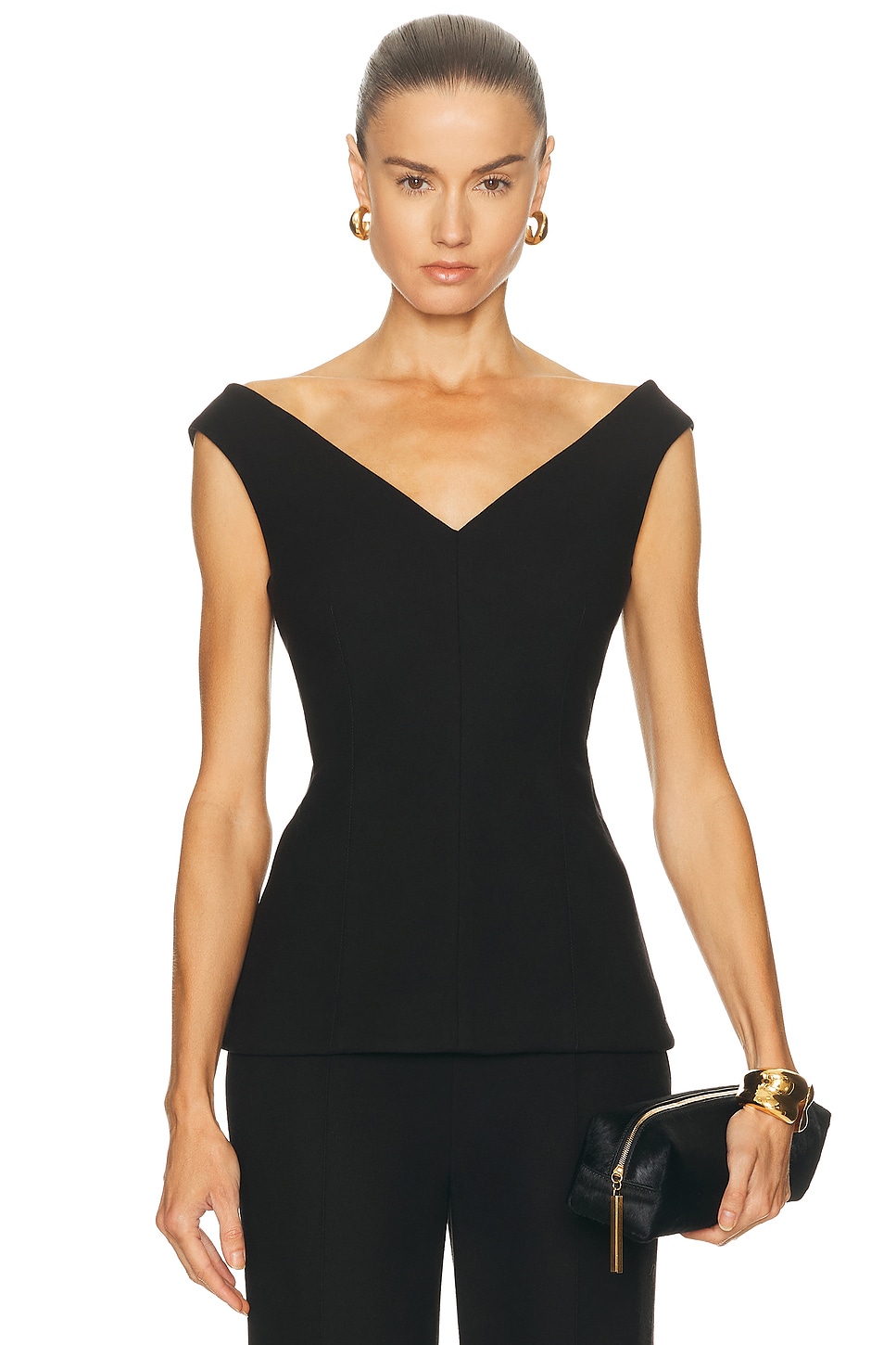Proenza Schouler Mariam Top in Black