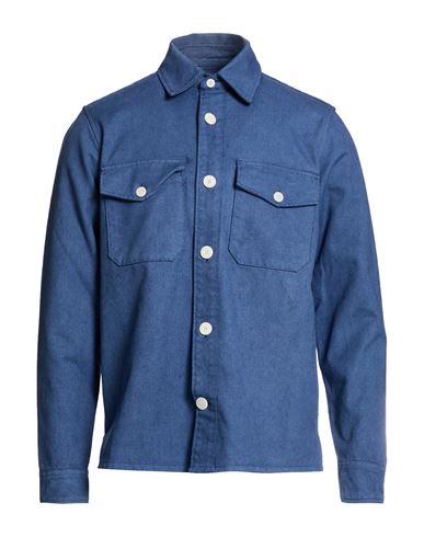 Man Shirt Blue Size S Recycled cotton, Cotton