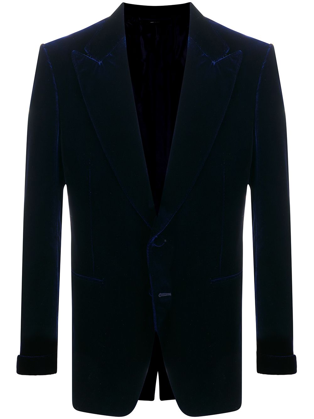 Single-breasted blazer - Blue