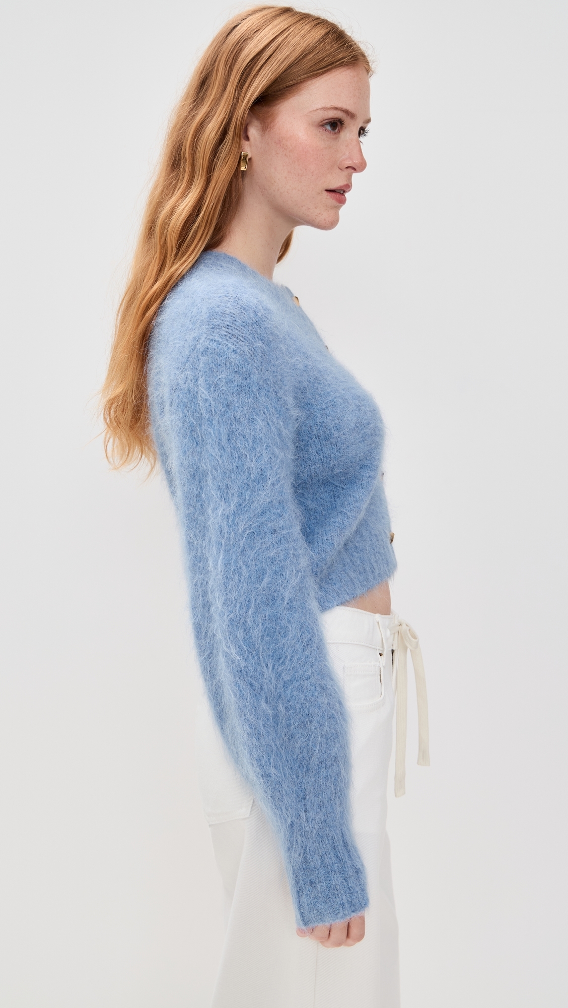 Celine Fluffy Cardigan Blue