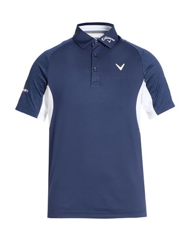 Man Polo shirt Navy Size XS Polyester, Recycled polyester, Elastane