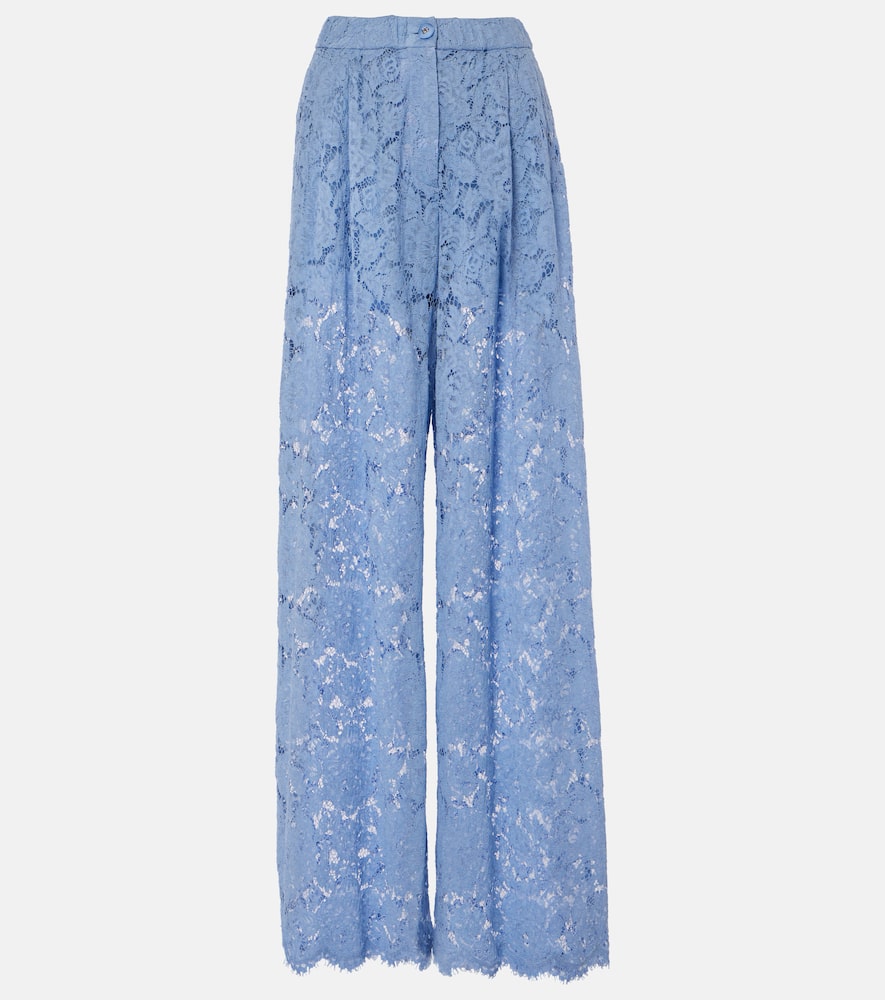 Lace wide-leg pants