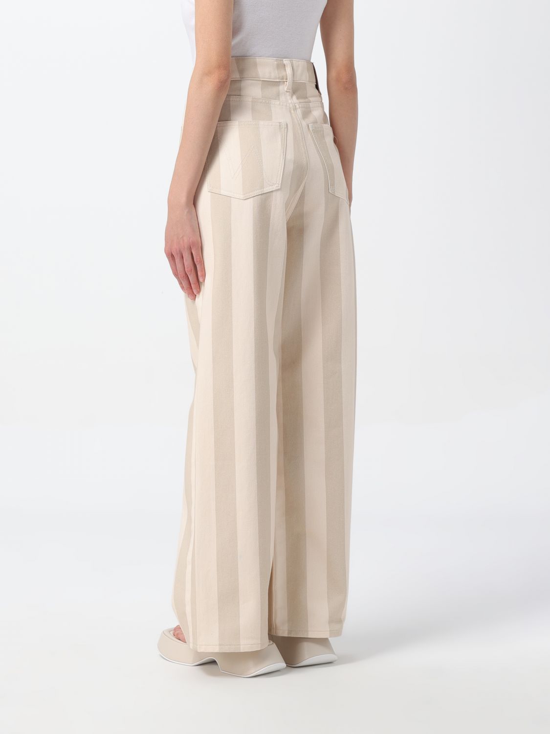 Jeans Woman color Beige