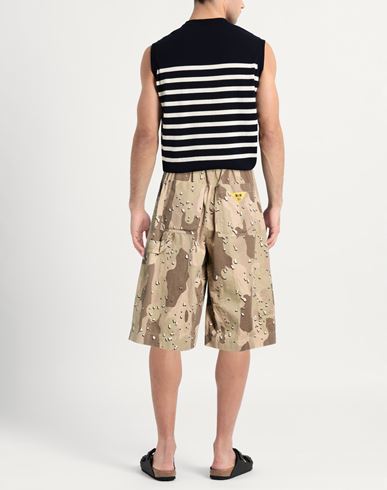 Man Shorts & Bermuda Shorts Beige Size XXS Cotton