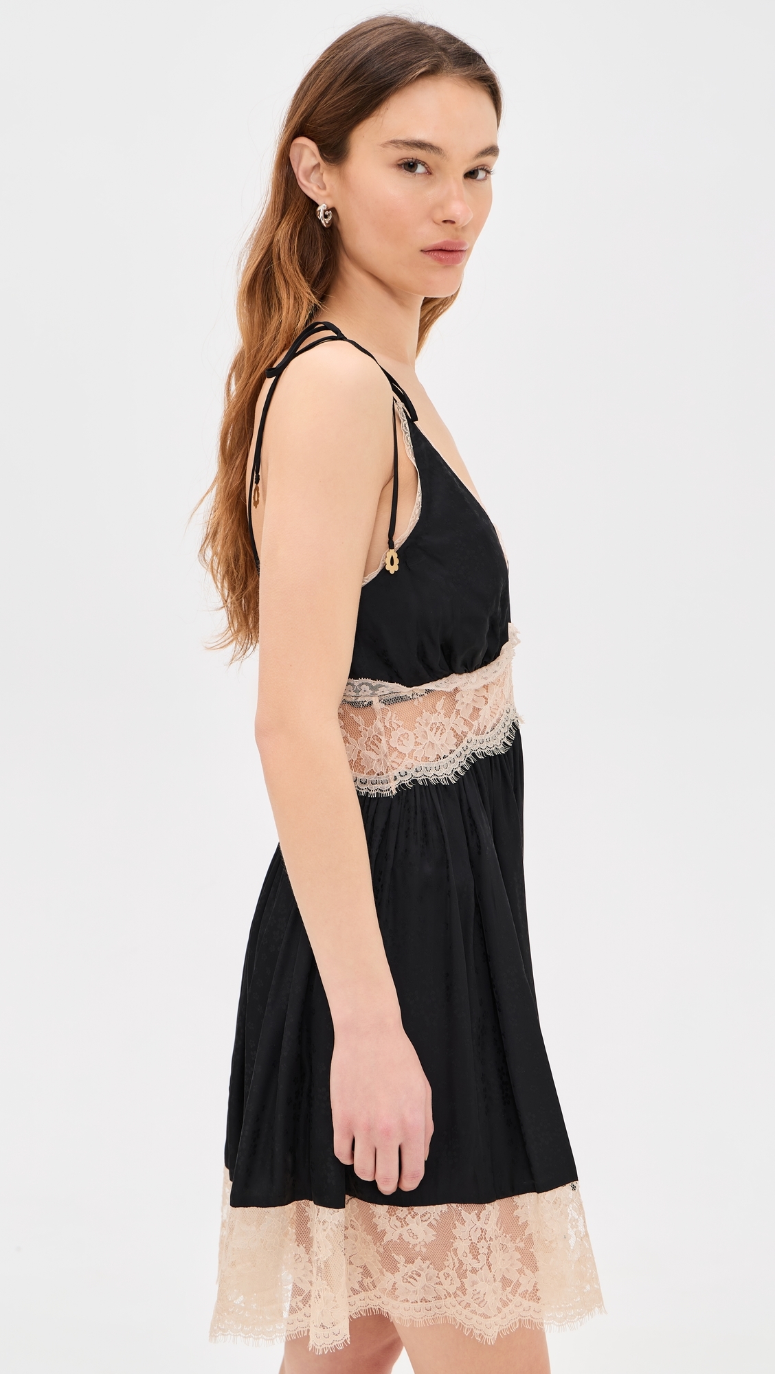 Ethel Solid Mini Dress Black