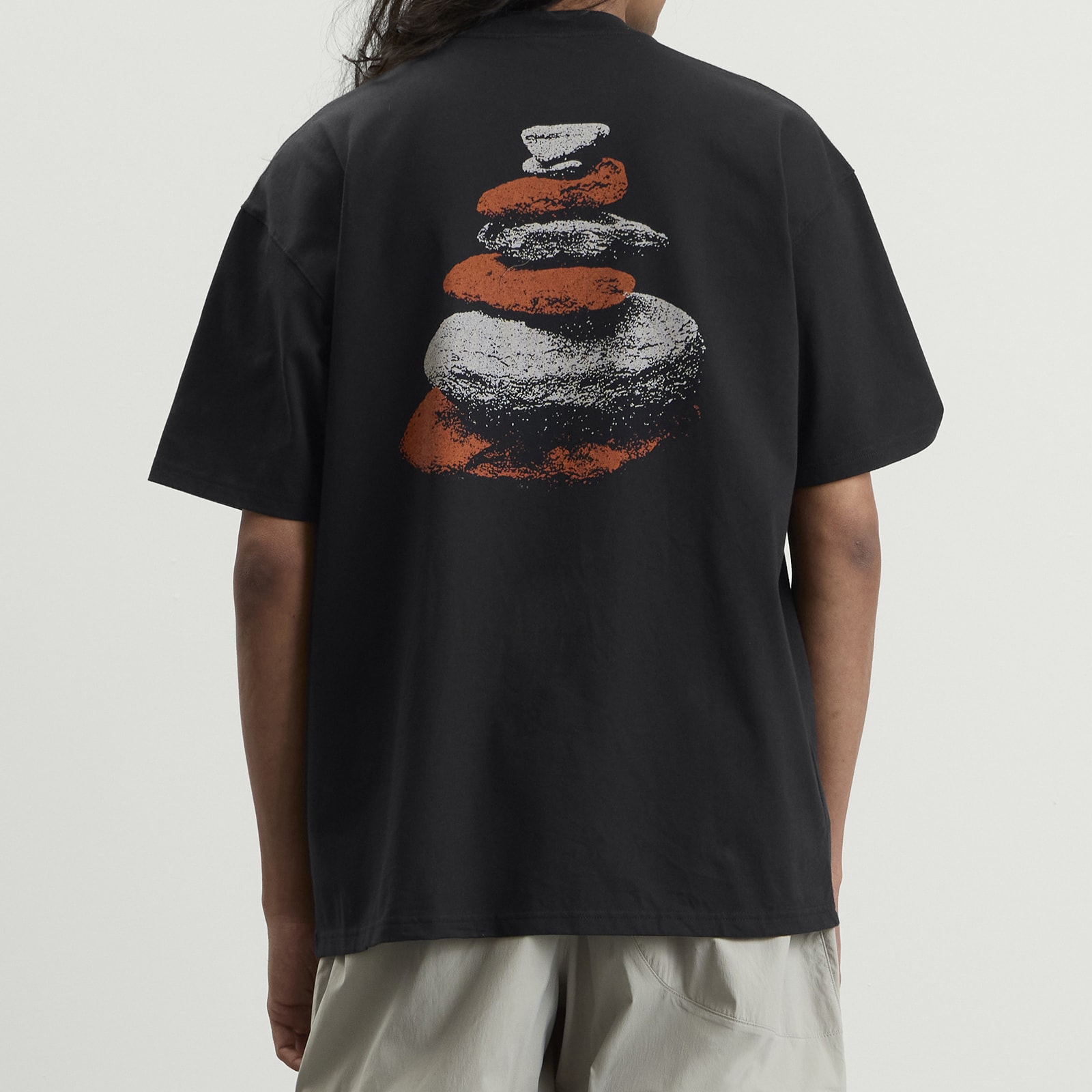 Men's ACG Stacked Rocks T-Shirt in Black/Light Orewood Brown