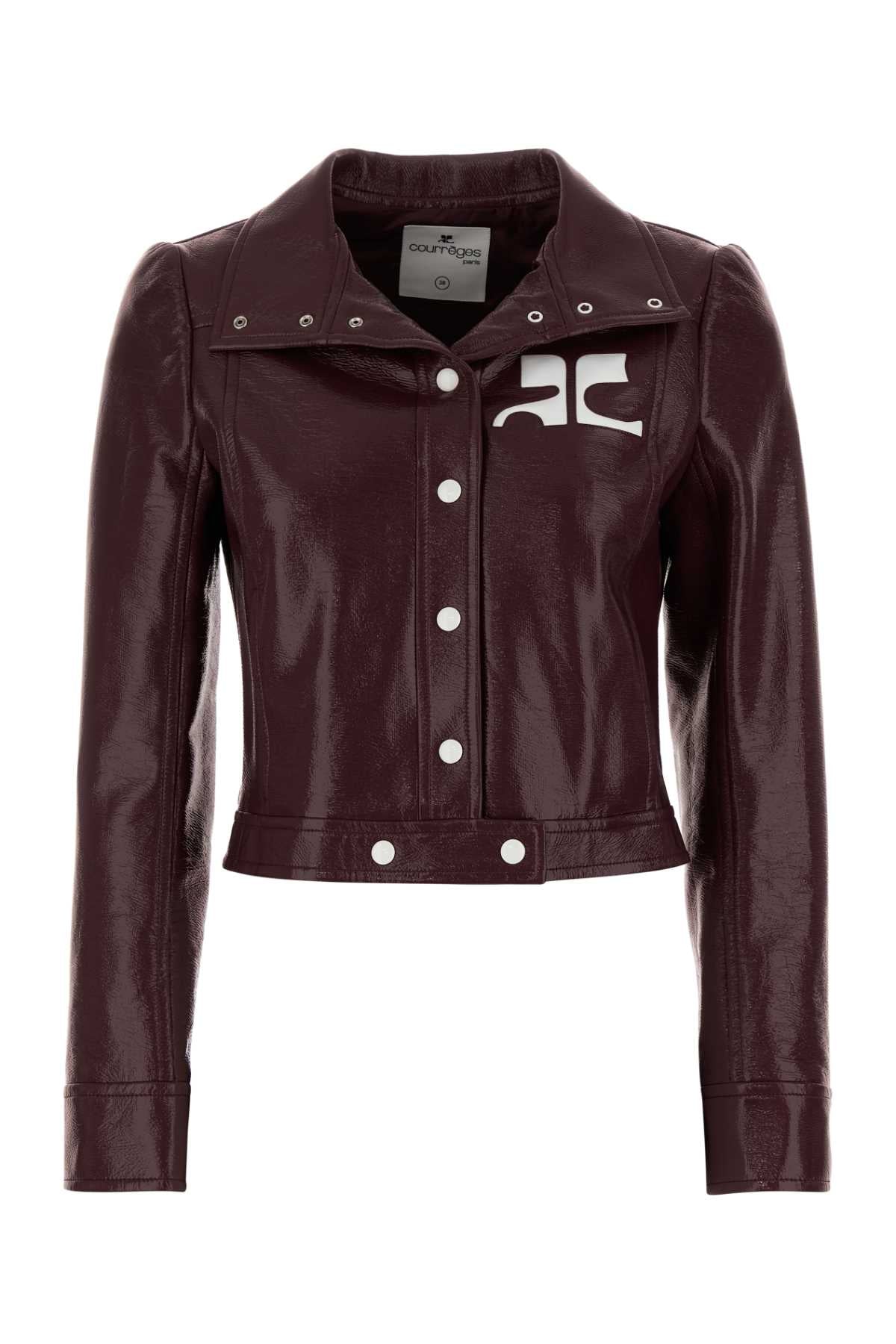 Vinyl Blazer — Purple